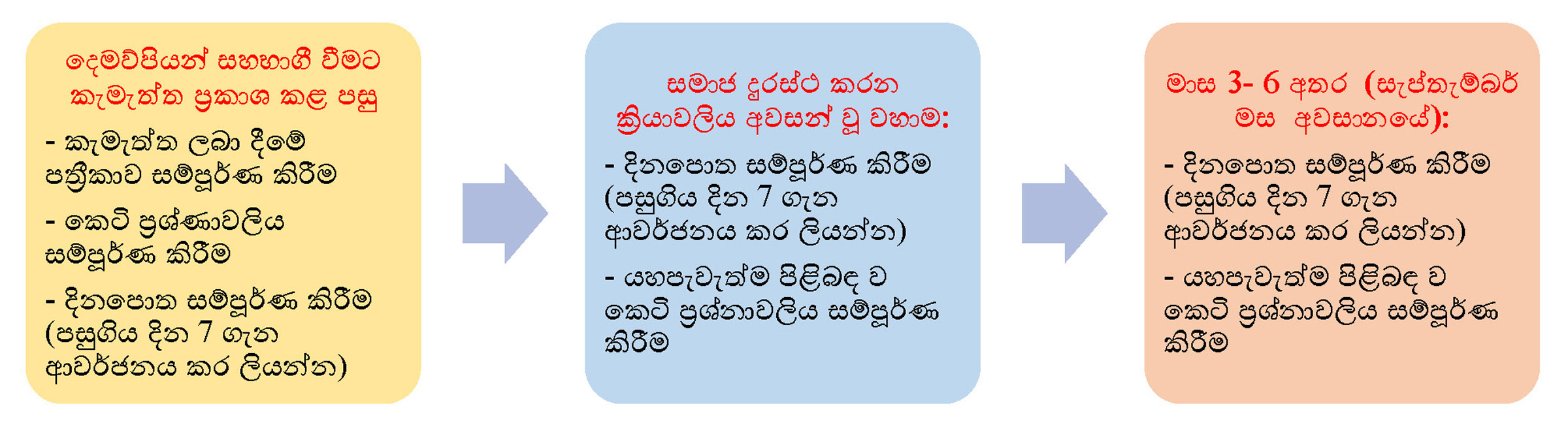 COVID-19 Diary Study Participant Reflecting Process Version 2 - Sinhala