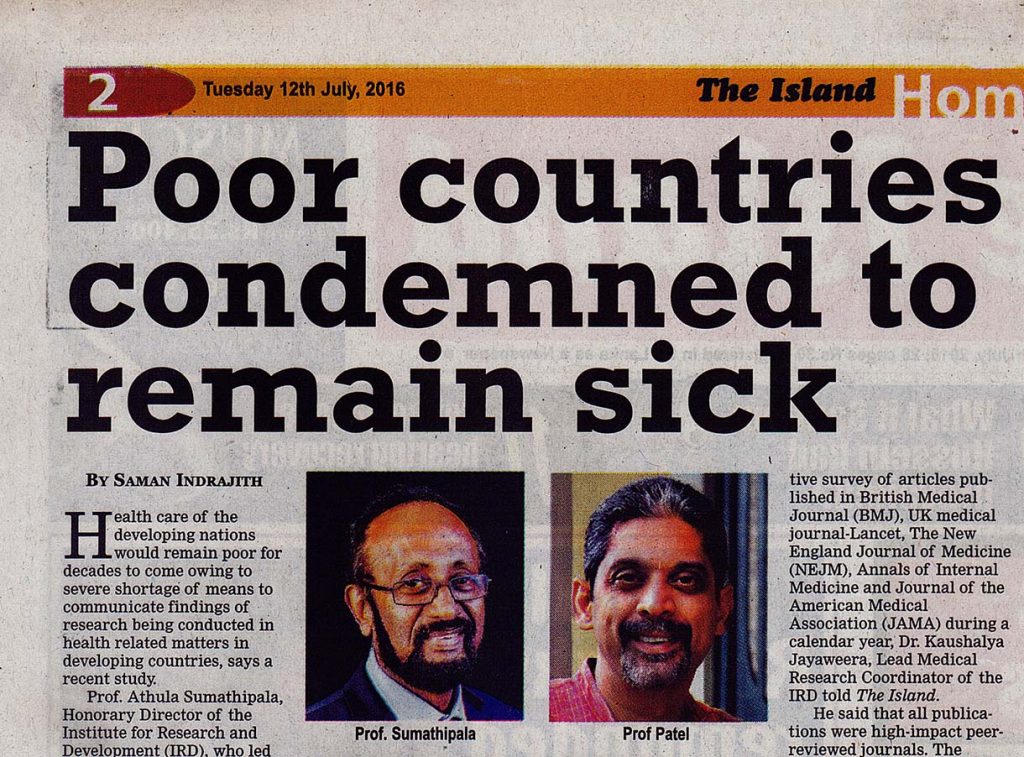 Poor countries condemned to remain sick - Featured