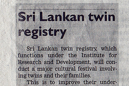 Sri Lankan twin registry - Featured